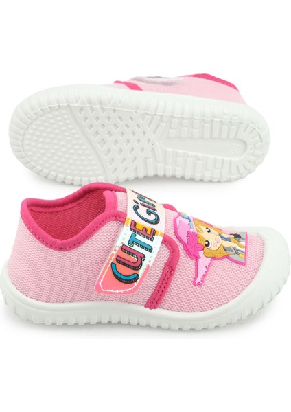 Yazlık Kız Çocuk Cırt Cırtlı Ayarlanabilir Keten Ayakkabı indirimleri