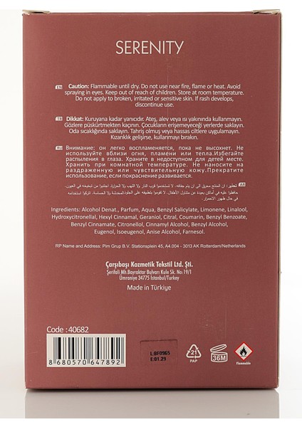 Serenity Kadın Parfümü 95 ml