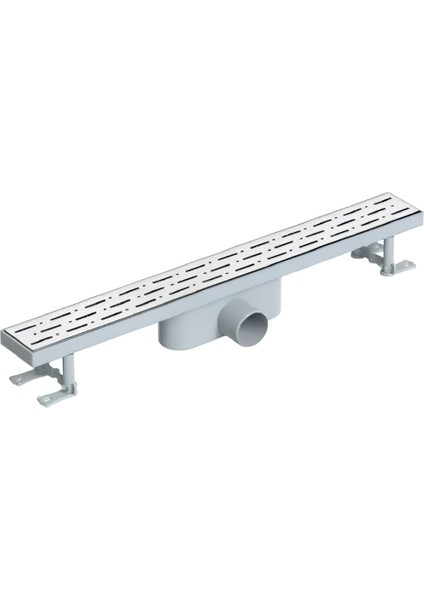 PLS 60 CM KLASİK DİRSEKLİ SABİT KLEPESİZ DUŞ KANALI Y.Ç.
