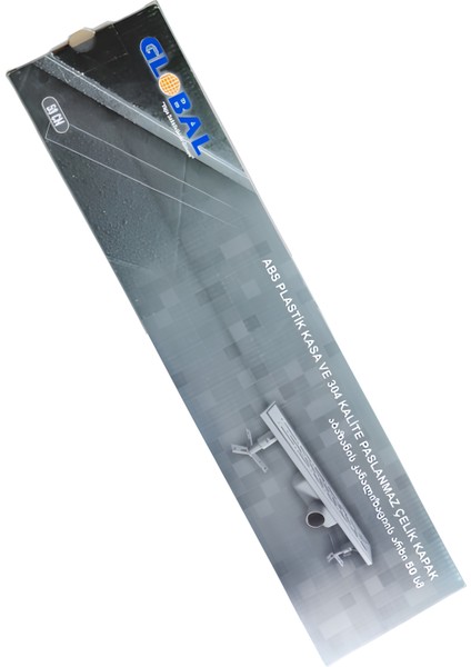PLS 60 CM KLASİK DİRSEKLİ SABİT KLEPESİZ DUŞ KANALI Y.Ç.