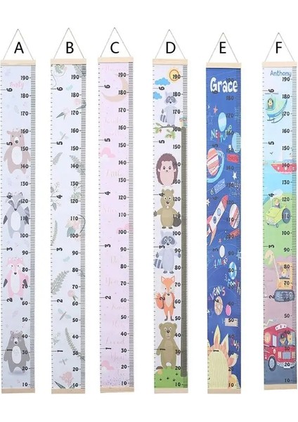 B Tarzı Ahşap Duvar Asılı Bebek Boy Ölçer Cetvel Duvar Sticker Dekoratif Prold Çocuklar Yatak Odası Ev Dekorasyonu Için Büyüme Tablosu (Yurt Dışından)
