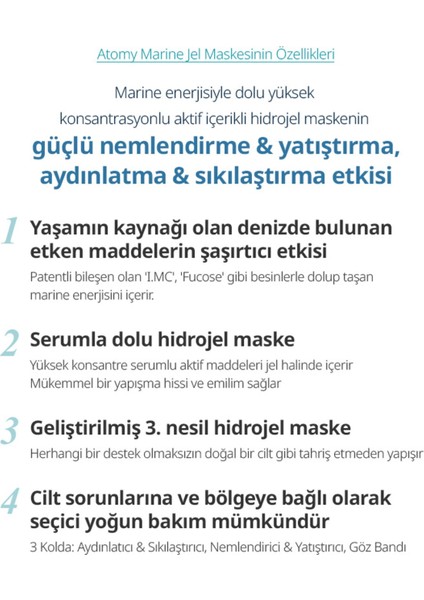 Marine Hidrojel Maske Yeni Nesil Aydınlatıcı