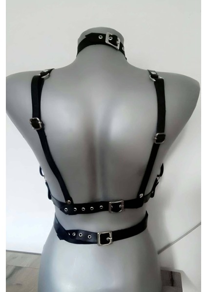 Mlvx Bayan Deri Giyim, Deri Göğüs Harness - 970 Blsm fırsatları
