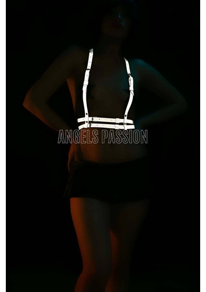 Mlvx Karanlıkta Yansıyan Özel Göğüs Harness Iç Giyim - 205 Blsm