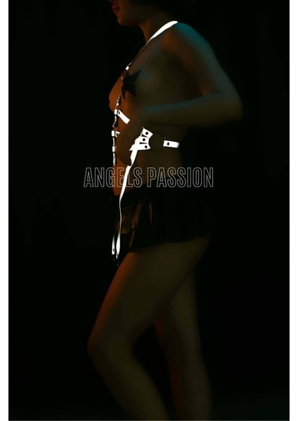 Mlvx Reflektörlü Jartiyer Body Harness Iç Giyim - 16 Blsm