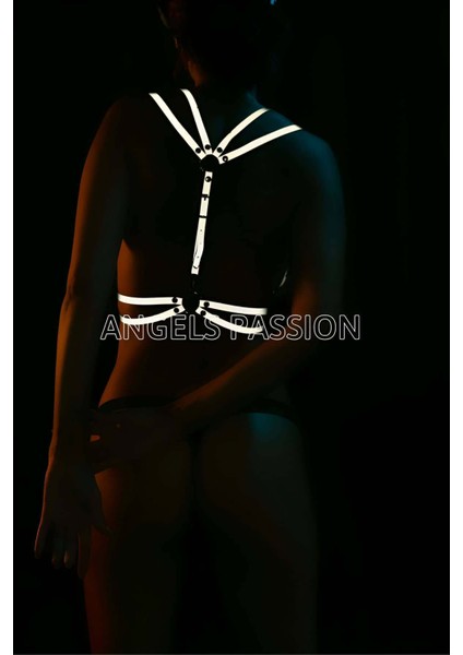 Mlvx Beyaz Reflektörlü Ince Yelek Harness - 194 Blsm