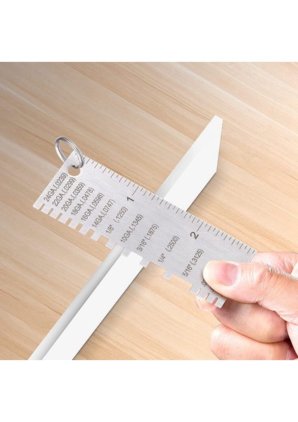 Zoroom Kaynak Ölçer Seti Islak Film Tarak Tel Sac Kalınlığı Ölçer Yuvarlak Tel Kablo Sac Ölçer (Yurt Dışından) fiyatları