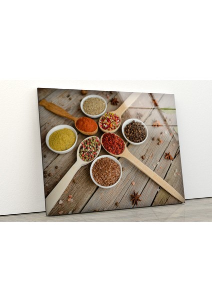Baharatlar Temperli Cam Duvar Tablosu fiyatları
