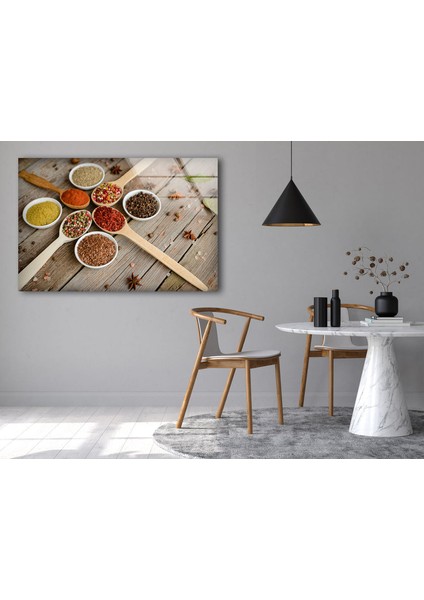 Baharatlar Temperli Cam Duvar Tablosu fırsatları