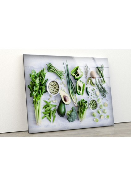 Sebzeler Cam Duvar Tablosu modelleri