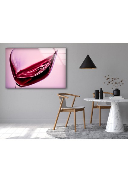 Kırmızı Şarap Temperli Cam Duvar Tablosu indirimleri