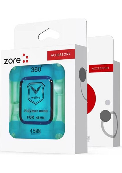 Watch 7 45Mm Polymer Nano Ekran Koruyucu + Kolay Uygulama Aparatlı