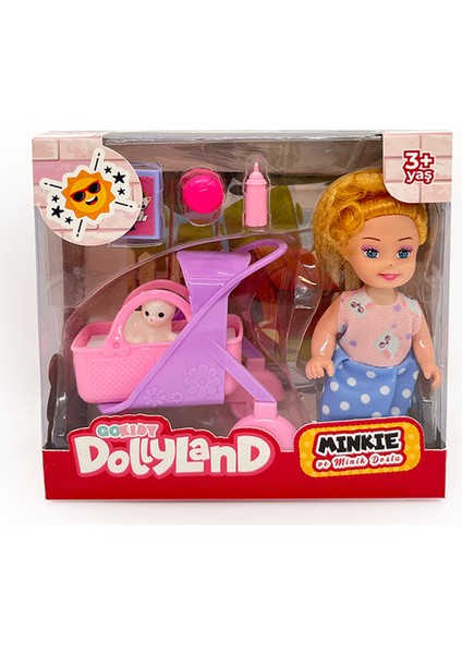 Dollyland Minkie Pet Aksesuarlı Bebek