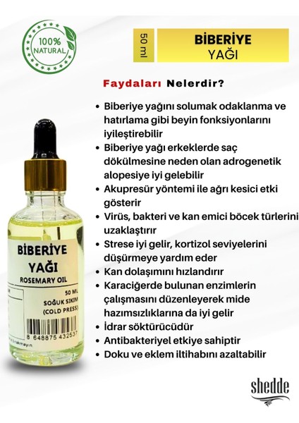 Biberiye Yağı - 50 ml Özel Kutuda fiyatları
