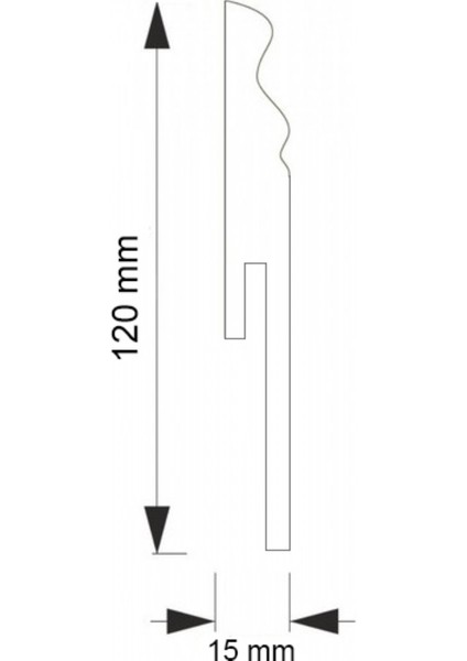 Verıssımo Verissimo Vanessa Beyaz Lake Pvc Kaplı Süpürgelik 12 cm fiyatları