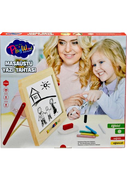 CLZ193 Nessiworld Ahşap Masaüstü Yazı Tahtası