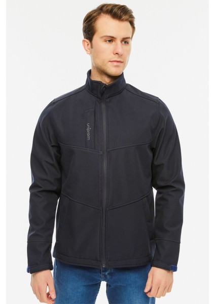 Softshell Mont Içi Polarlı Su ve Rüzgar Geçirmez Pro Model Lacivert Erkek