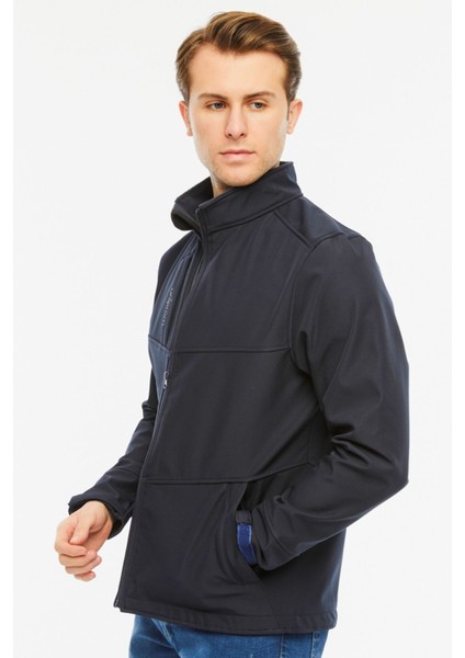 Softshell Mont Içi Polarlı Su ve Rüzgar Geçirmez Pro Model Lacivert Erkek