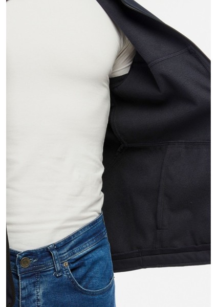 Softshell Mont Içi Polarlı Su ve Rüzgar Geçirmez Pro Model Lacivert Erkek modelleri