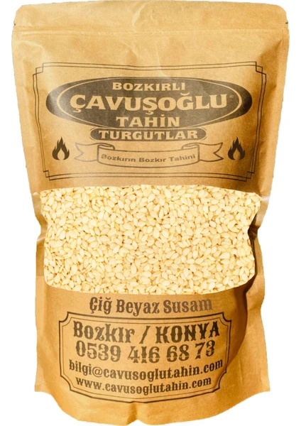 Bozkırlı Çavuşoğlu Kavrulmamış Çiğ Beyaz Susam 100 gr