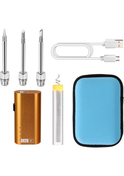 Sarı Havya Tarzı 5V Elektrikli Havya Kablosuz Şarj Havya USB Lehimleme Aracı ile Taşınabilir Android Arayüzü Şarj (Yurt Dışından)