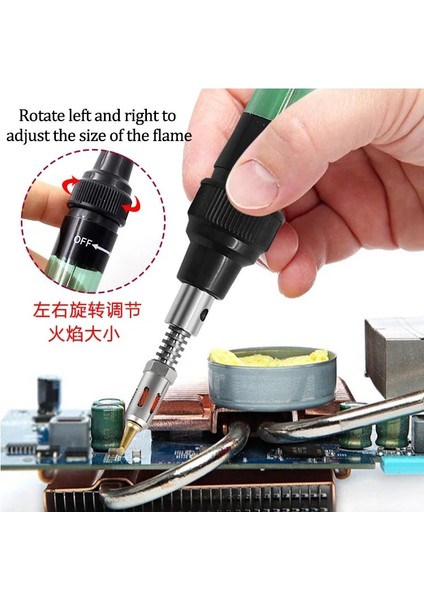 5 Parça Set Tarzı ZK30 Santigrat Bütan Taşınabilir Havya Kiti Havya Kalem Brülör Airbrush Gaz Havya Akülü Bütan Havya Aracı (Yurt Dışından) fırsatları