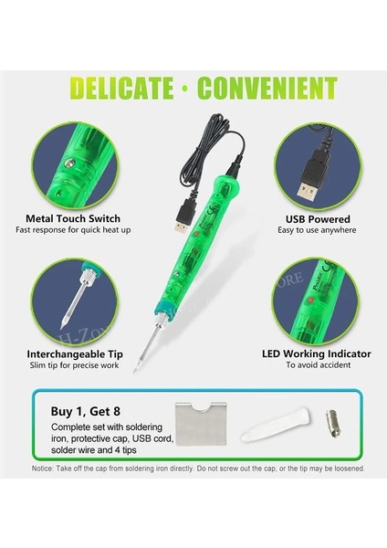 Pro'skit SI-169U 3D Baskı Fg Bakım Havya Grubu Araçları Kiti 8W El USB Elektrikli Havya Seti (Yurt Dışından) fiyatları