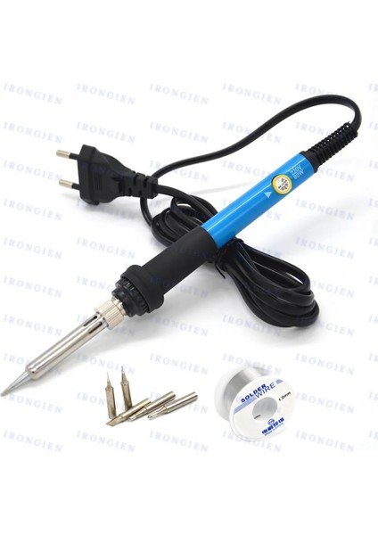 Kaynak Ipuçları Stili 60 W 220 V Elektrikli Havya Kiti Ayarlanabilir Sıcaklık Kalay Lehim Teli 5 Demir Ipuçları Kaynak Tabancası Tamir Araçları Ab Tak (Yurt Dışından) fiyatları