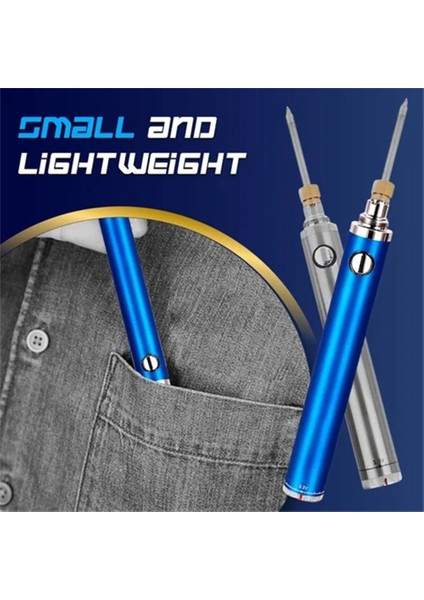 Tel Stili ile Kırmızı 5V 15W Powered Havya Elektrikli USB Şarjlı Havya Seti Lehimleme Kablosuz Şarj Havya (Yurt Dışından) modelleri