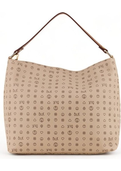 Monogram Açık Vizon/taba Kadın Omuz Çantası Nv 1003-MN modelleri