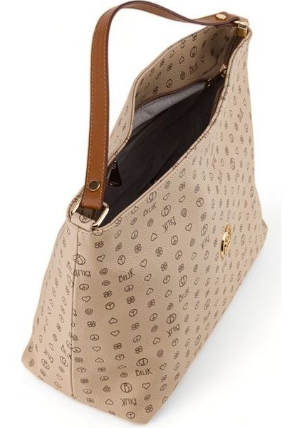 Monogram Açık Vizon/taba Kadın Omuz Çantası Nv 1003-MN fırsatları