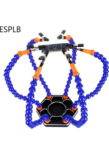 S2066 Tarzı Esplb Üçüncü Yardım Eli Lehimleme Istasyonu Esnek Kollar 3x Büyüteç USB El Feneri Büyüteç Kaynak Tamir Istasyonu (Yurt Dışından) fiyatları