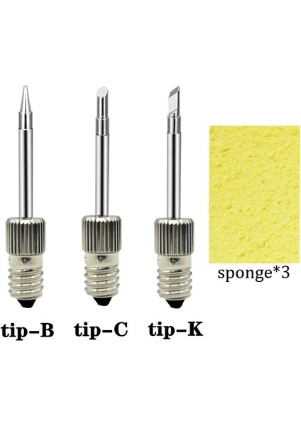 3 Adet Tarzı Temizleme Süngeri ile Havya Ucu E10 Arayüzü USB Havya Kafa Değiştirmeleri Kaynak Rework Için Çıkarılabilir Ipuçları (Yurt Dışından)