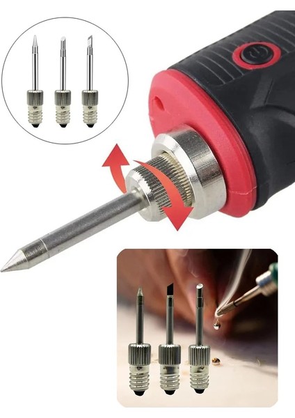 3 Adet Tarzı Temizleme Süngeri ile Havya Ucu E10 Arayüzü USB Havya Kafa Değiştirmeleri Kaynak Rework Için Çıkarılabilir Ipuçları (Yurt Dışından) fırsatları