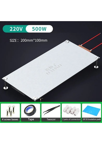 300W Bir Stil 220V Lehim Sökme Bga LED Lamba Boncuk Sökme Istasyonu Ateş Plakası Ön Isıtma Istasyonu LCD Str Onarım Termostat Isıtma Plakası (Yurt Dışından)