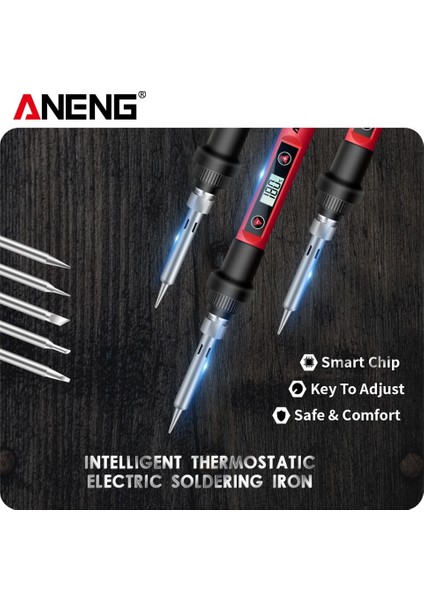 SL102 Pro Ab Fiş Stili Aneng Slw Dijital Elektrikli Havya Kiti Ayarlanabilir Sıcaklık Kaynak Araçları Souder Lehim Ucu Solda Için Standı (Yurt Dışından) indirimleri
