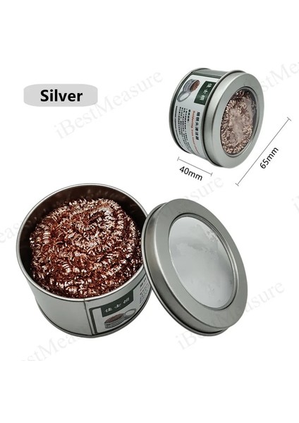 Gümüş Set C Stili Havya Ucu Temizleyici Kaynak Havya Ucu Temizleme Sünger ve Tutucu ile Bakır Tel Temizleme Topu Suya Gerek Yok (Yurt Dışından) indirimleri