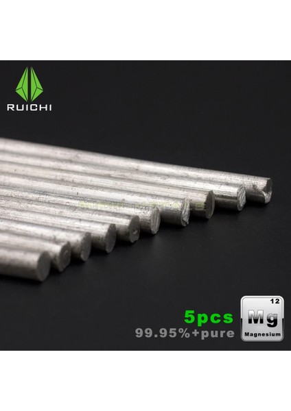 7mm Tarzı 7mm Yeni Yüksek Saflıkta % Mg Magnezyum Metal Çubuk Kaynak Lehimleme Magnezyum Bar Hayatta Kalma Acil Durum Araçları (Yurt Dışından)