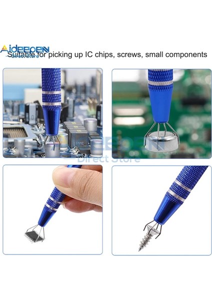 Altın Tarzı Yeni Elektronik Komponent Kapmak Ic Çıkarıcı Pikap Bga Ker Yama Ic Emmek Kalem Elektronik Tamir Araçları Metal Dört Pençe (Yurt Dışından) fiyatları