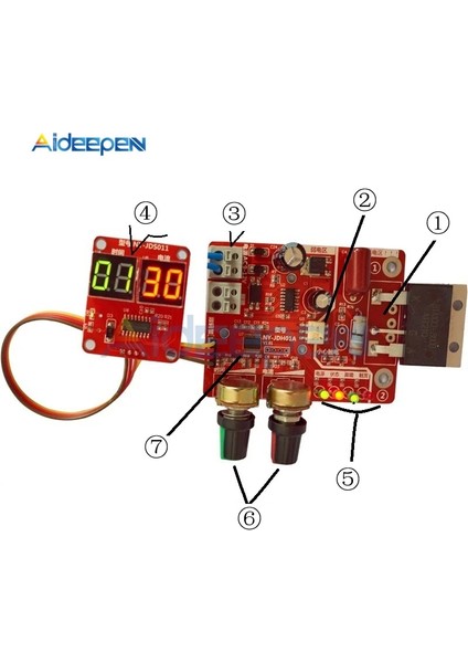 NY-D02 100A Tahta Stili 40AA Punta Kaynak Makinesi Kontrol Panosu Kaynakçı Ac 110V 220V Ila 9V Trafo Kontrol Kartı Zamanlama Akım Zaman Akım (Yurt Dışından) indirimleri