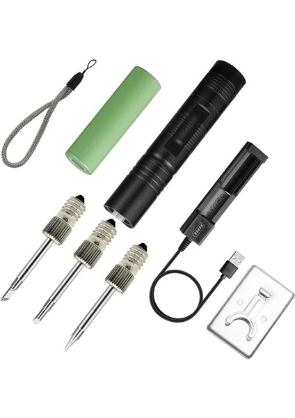 Tıp-B-C-K Kiti Stili E10 Arayüzü Pil Havya USB Kablosuz Şarj Lehimleme Pil ile Güçlendirilmiş, Taşıması Kolay (Yurt Dışından)