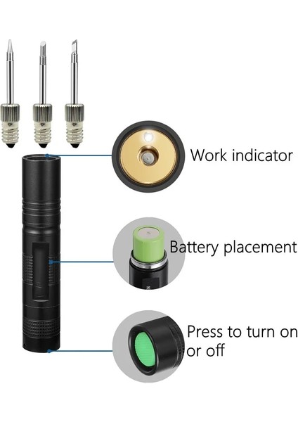 Tıp-B-C-K Kiti Stili E10 Arayüzü Pil Havya USB Kablosuz Şarj Lehimleme Pil ile Güçlendirilmiş, Taşıması Kolay (Yurt Dışından) fiyatları