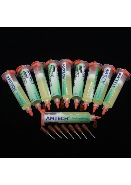 10 Adet Tarzı %100 Amtech Ncasm Flux Temizleme Gerektirmeyen, Düşük Dumanlı Bga Lehimleme Istasyonu Yaygın Olarak Kullanılan Eski Pasta (Yurt Dışından)