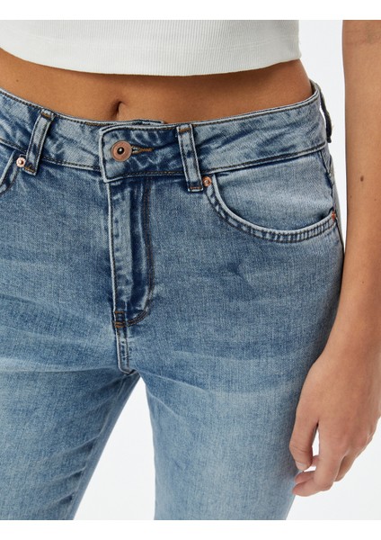 Dar Paça Yüksek Bel Esnek Kot Pantolon - Carmen Skinny Jeans