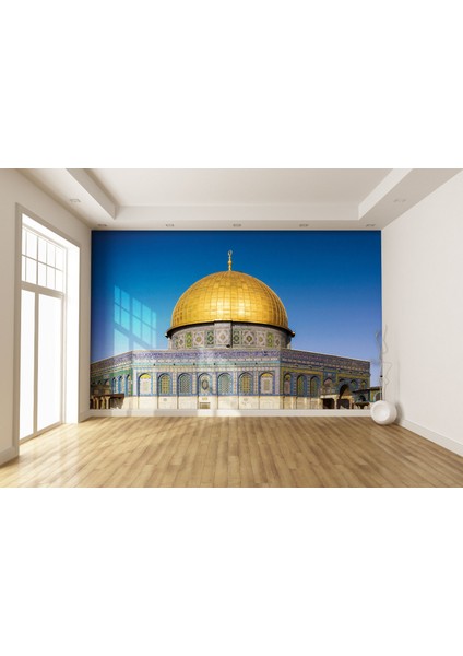 Dini Seri Mescidi Aksa Camii Tekstil Tabanlı Kumaş Duvar Kağıdı