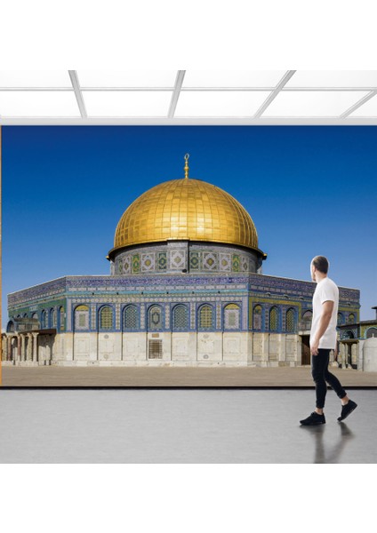 Dini Seri Mescidi Aksa Camii Tekstil Tabanlı Kumaş Duvar Kağıdı fiyatları