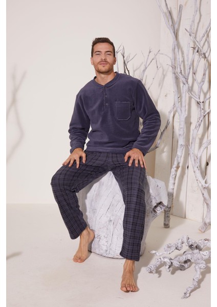 Midi Yaka Polar Pijama 7307