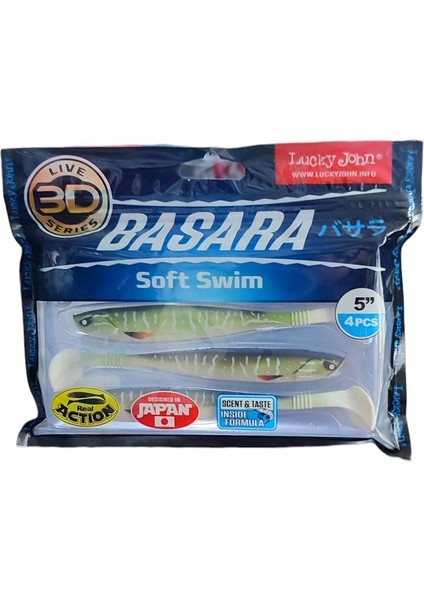Basara 3D Soft Swim 5'' (12.7 Cm) 4p Silikon Yem PG11