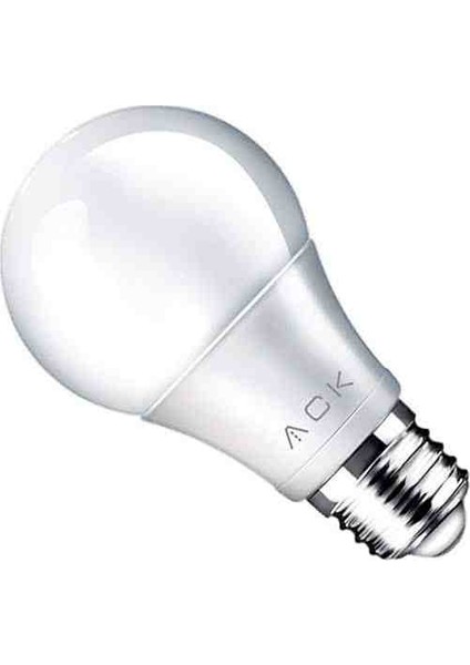 10 Adet Ack 9W LED Ampul (6500K Beyaz Işık E27 Duy)