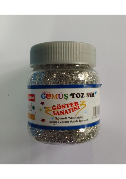 Toz Sim Tuzluk Tipi Büyük 100 gr Gümüş Renk